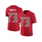 Men's Nike Tampa Bay Buccaneers #73 J. R. Sweezy Elite Red Rush NFL Jersey