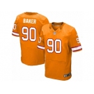 Men's Nike Tampa Bay Buccaneers #90 Chris Baker Elite Orange Glaze Alternate NFL Jersey