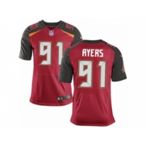 Men's Nike Tampa Bay Buccaneers #91 Robert Ayers Elite Red Team Color NFL Jersey
