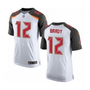Men's Tampa Bay Buccaneers #12 Tom Brady Elite White Football Jersey