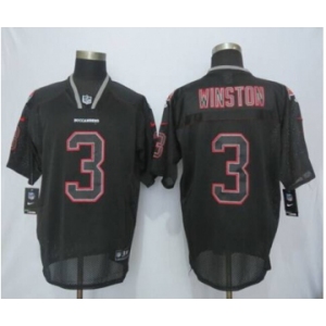 nike nfl jerseys tampa bay buccaneers #3 winston black[Elite lights out]