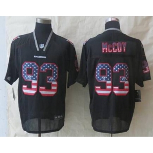 nike nfl jerseys tampa bay buccaneers #93 mccoy black[Elite USA flag fashion]