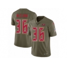 Men Nike Tampa Bay Buccaneers #36 Robert McClain Limited Olive 2017 Salute to Service NFL Jersey