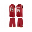 Men's Nike Tampa Bay Buccaneers #15 Josh Huff Limited Red Tank Top Suit NFL Jersey