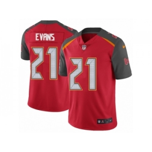 Men's Nike Tampa Bay Buccaneers #21 Justin Evans Vapor Untouchable Limited Red Team Color NFL Jersey