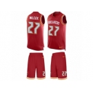 Men's Nike Tampa Bay Buccaneers #27 J.J. Wilcox Limited Red Tank Top Suit NFL Jersey