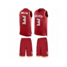 Men's Nike Tampa Bay Buccaneers #3 Jameis Winston Limited Red Tank Top Suit NFL Jersey