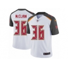Men's Nike Tampa Bay Buccaneers #36 Robert McClain White Vapor Untouchable Limited Player NFL Jersey