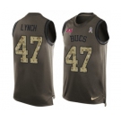 Men's Nike Tampa Bay Buccaneers #47 John Lynch Limited Green Salute to Service Tank Top NFL Jersey