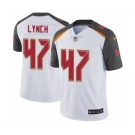 Men's Nike Tampa Bay Buccaneers #47 John Lynch White Vapor Untouchable Limited Player NFL Jersey
