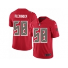 Men's Nike Tampa Bay Buccaneers #58 Kwon Alexander Limited Red Rush NFL Jersey