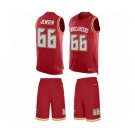 Men's Nike Tampa Bay Buccaneers #66 Ryan Jensen Limited Red Tank Top Suit NFL Jersey