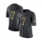 Men's Nike Tampa Bay Buccaneers #7 Chandler Catanzaro Limited Black 2016 Salute to Service NFL Jersey