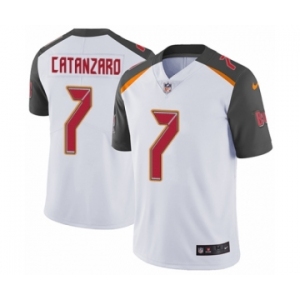 Men's Nike Tampa Bay Buccaneers #7 Chandler Catanzaro White Vapor Untouchable Limited Player NFL Jersey