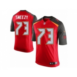 Men's Nike Tampa Bay Buccaneers #73 J. R. Sweezy Limited Red Team Color NFL Jersey