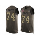 Men's Nike Tampa Bay Buccaneers #74 Ali Marpet Limited Green Salute to Service Tank Top NFL Jersey