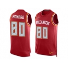 Men's Nike Tampa Bay Buccaneers #80 O. J. Howard Limited Red Player Name & Number Tank Top NFL Jersey