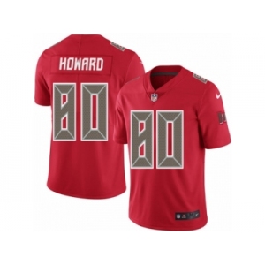 Men's Nike Tampa Bay Buccaneers #80 O. J. Howard Limited Red Rush NFL Jersey