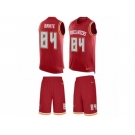 Men's Nike Tampa Bay Buccaneers #84 Cameron Brate Limited Red Tank Top Suit NFL Jersey