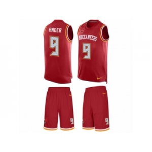 Men's Nike Tampa Bay Buccaneers #9 Bryan Anger Limited Red Tank Top Suit NFL Jersey