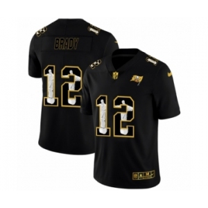 Men's Tampa Bay Buccaneers #12 Tom Brady Carbon Black Vapor Cristo Redentor Limited Jersey