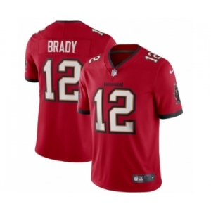 Men's Tampa Bay Buccaneers #12 Tom Brady Red Vapor Limited Jersey