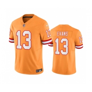 Men's Tampa Bay Buccaneers #13 Mike Evans Orange 2023 F.U.S.E. Throwback Limited Stitched Jersey