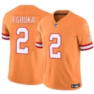 Men's Tampa Bay Buccaneers #2 Emeka Egbuka Orange 2025 Draft F.U.S.E. Throwback Limited Football Stitched Jersey