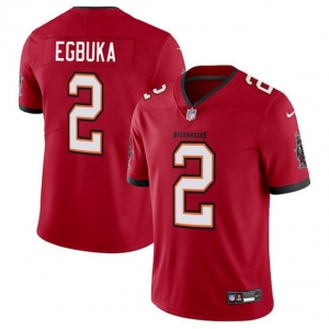 Men's Tampa Bay Buccaneers #2 Emeka Egbuka Red 2025 Draft Vapor Limited Football Stitched Jersey