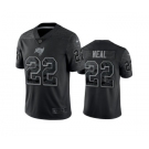 Men's Tampa Bay Buccaneers #22 Keanu Neal Black Reflective Limited Stitched Jersey