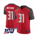 Men's Tampa Bay Buccaneers #31 Jordan Whitehead Red Team Color Vapor Untouchable Limited Player 100th Season Football Jersey