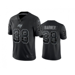 Men's Tampa Bay Buccaneers #38 Kenjon Barner Black Reflective Limited Stitched Jersey
