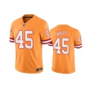 Men's Tampa Bay Buccaneers #45 Devin White Orange 2023 F.U.S.E. Throwback Limited Stitched Jersey