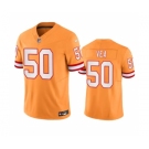 Men's Tampa Bay Buccaneers #50 Vita Vea Orange 2023 F.U.S.E. Throwback Limited Stitched Jersey