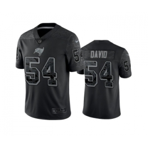 Men's Tampa Bay Buccaneers #54 Lavonte David Black Reflective Limited Stitched Jersey