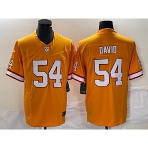 Men's Tampa Bay Buccaneers #54 Lavonte David Orange 2023 F.U.S.E. Throwback Limited Stitched Jersey