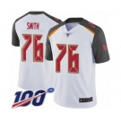 Men's Tampa Bay Buccaneers #76 Donovan Smith White Vapor Untouchable Limited Player 100th Season Football Jersey
