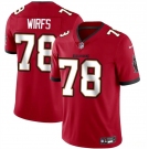 Men's Tampa Bay Buccaneers #78 Tristan Wirfs Red 2025 Vapor Limited Football Stitched Jersey