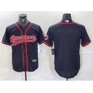 Men's Tampa Bay Buccaneers Blank Black Cool Base Stitched Baseball Jersey