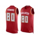 Nike Buccaneers #80 O. J. Howard Red Team Color Men's Stitched NFL Limited Tank Top Jersey