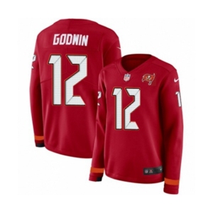 Nike Tampa Bay Buccaneers #12 Chris Godwin Limited Red Therma Long Sleeve NFL Jersey