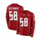 Nike Tampa Bay Buccaneers #58 Kwon Alexander Limited Red Therma Long Sleeve NFL Jersey
