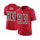 Nike Tampa Bay Buccaneers #93 Ndamukong Suh Men's Limited Color Rush Red Jersey
