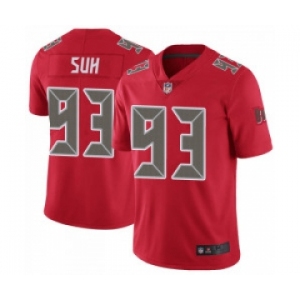 Nike Tampa Bay Buccaneers #93 Ndamukong Suh Men's Limited Color Rush Red Jersey