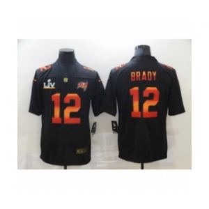 Tampa Bay Buccaneers #12 Tom Brady Black Fashion Super Bowl LV Jersey