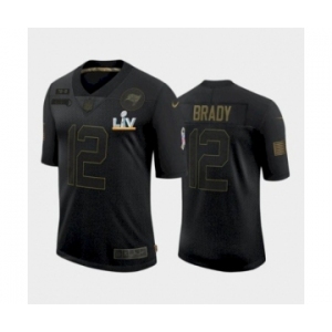 Tampa Bay Buccaneers #12 Tom Brady  Black Jersey 2021 Super Bowl LV