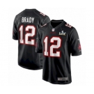 Tampa Bay Buccaneers #12  Tom Brady Black Super Bowl LV Bound Game jersey