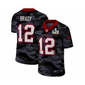 Tampa Bay Buccaneers #12 Tom Brady Camo 2021 Super Bowl LV Jersey