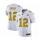 Tampa Bay Buccaneers #12 Tom Brady White Leopard Super Bowl LV Jersey