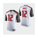 Tampa Bay Buccaneers #12 Tom Brady White Super Bowl LV Jersey